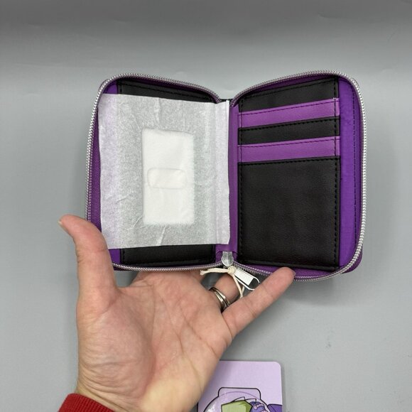 Loungefly Invader Zim GIR Lightning WHA CHOO SAY? Mini Zipper Wallet NEW - Picture 3 of 4